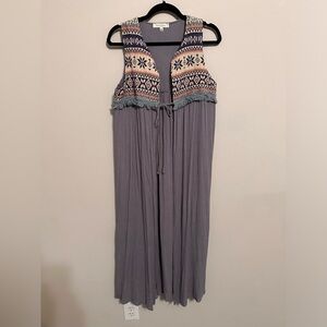 🌿 Mod Coctire Sleeveless Boho Vest Dress - Size M 🌿